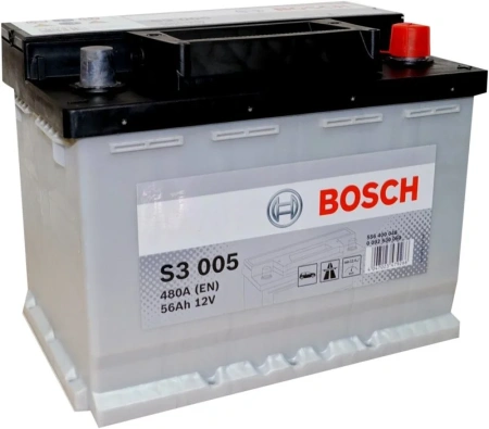 Аккумулятор BOSCH L2 [242x175x190 мм], 56А-ч, 480А, 0 (обратная), 12В